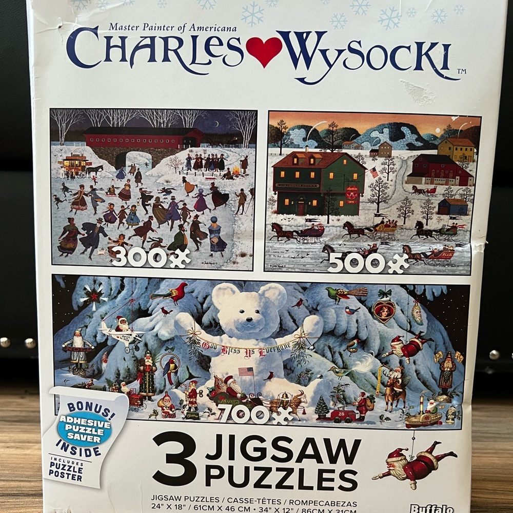 Buffalo Charles Wysocki Jigsaw Puzzle Set